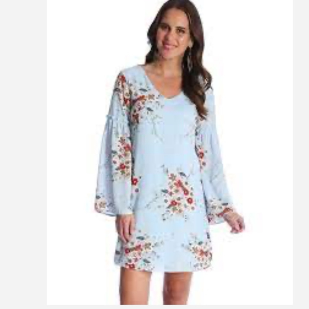 Wrangler Light Blue Boho Dress T- back Size S